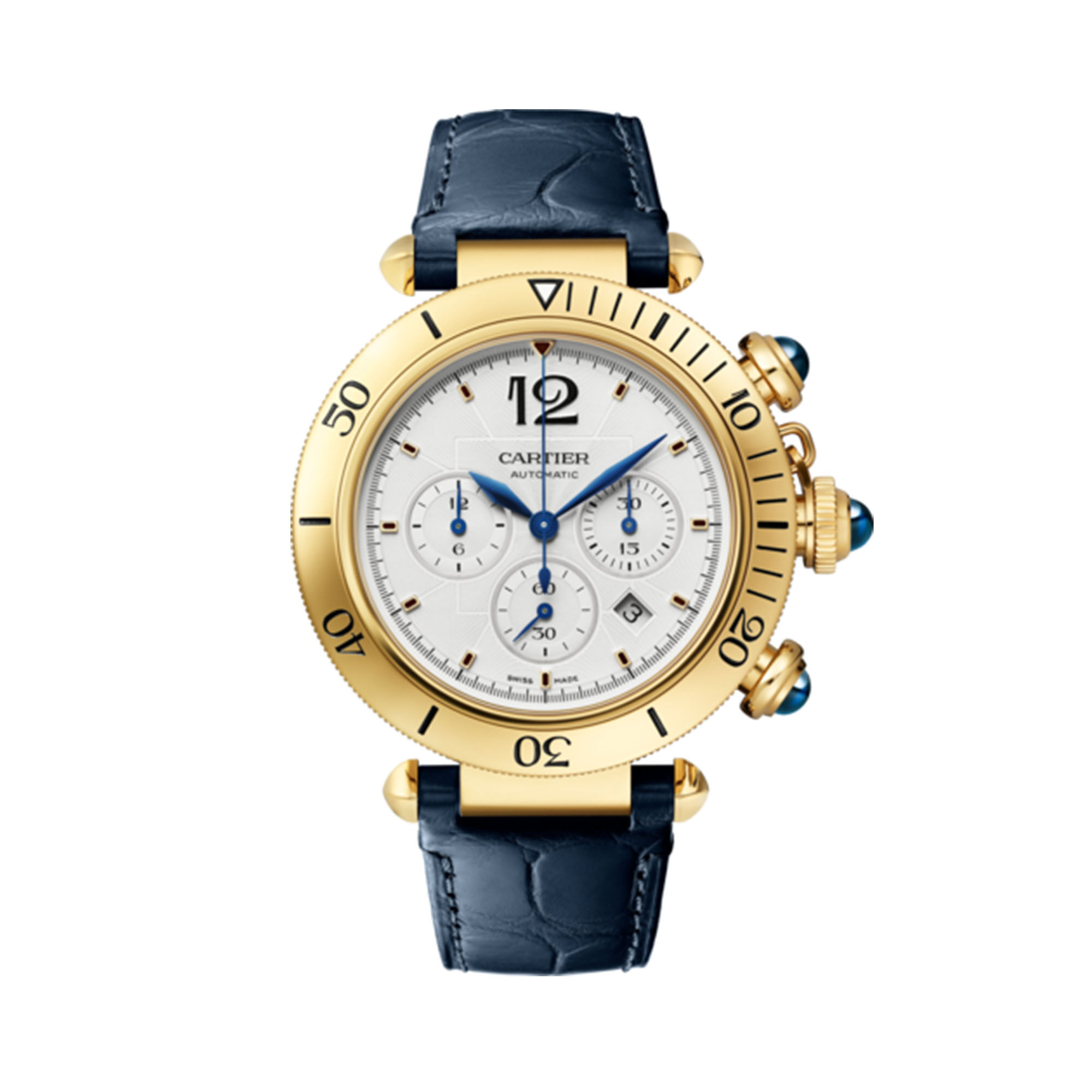 Cartier Pasha de Cartier Automatic Chronograph 41 mm Yellow Gold Maison Birks